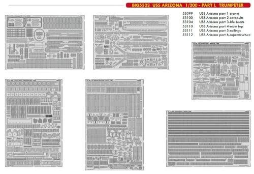 Eduard Big-Ed 1/200 USS ARIZONA 1/200 - PART I. #5323 3 Eduard Big-Ed 1/200 USS ARIZONA 1/200 - PART I. #5323