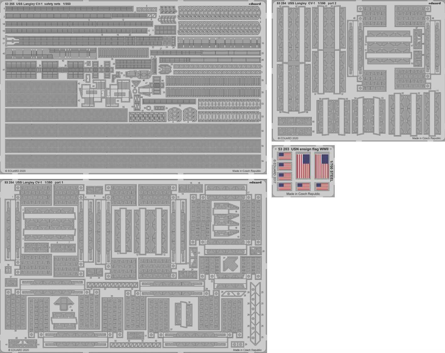 Eduard Big-Ed 1/350 USS Langley CV-1 1/350 #5360 3 Eduard Big-Ed 1/350 USS Langley CV-1 1/350 #5360