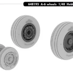 Eduard Brassin 1/48 Grumman A-6A/A-6E Intruder Wheels # 648193