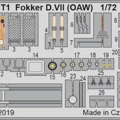 Eduard 1/72 Fokker D.VII (OAW) ProfiPACK # 70131 -Aircraft Kits Sales edk70131 7