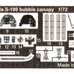 Eduard 1/72 Avia S-199 Bubble Canopy ProfiPACK Edition # 70151 -Aircraft Kits Sales edk70151 2