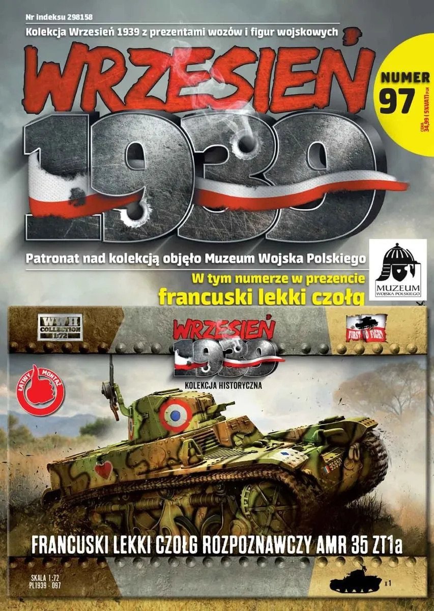 First To Fight Kits 1/72 AMR35 ZT1a French Reconnaissance Tank # 097 4 First To Fight Kits 1/72 AMR35 ZT1a French Reconnaissance Tank # 097 - Image 2