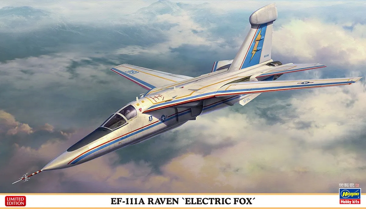 Hasegawa 1/72 General-Dynamic EF-111A Raven "Electric Fox" # 02300 3 Hasegawa 1/72 General-Dynamic EF-111A Raven "Electric Fox" # 02300