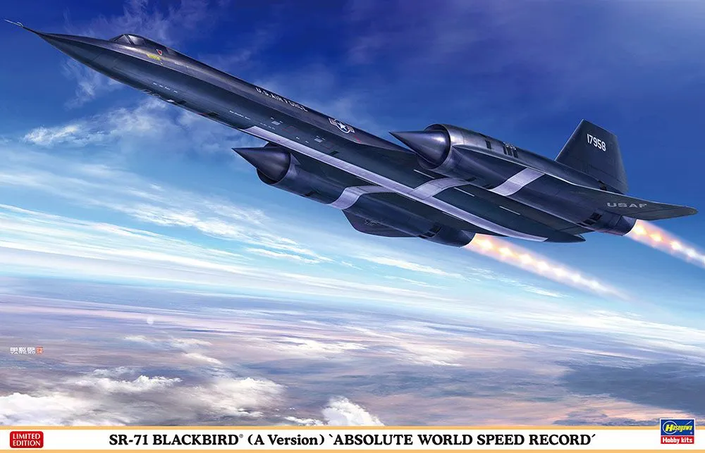 Hasegawa 1/72 Lockheed SR-71 Blackbird 'A Version Absolute World Speed Record' # 02425 3 Hasegawa 1/72 Lockheed SR-71 Blackbird 'A Version Absolute World Speed Record' # 02425