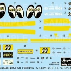 Hasegawa 1/24 VW Volkswagen Beetle TYPE 1 'MOONEYES' # 20338 -Aircraft Kits Sales has20338pic6