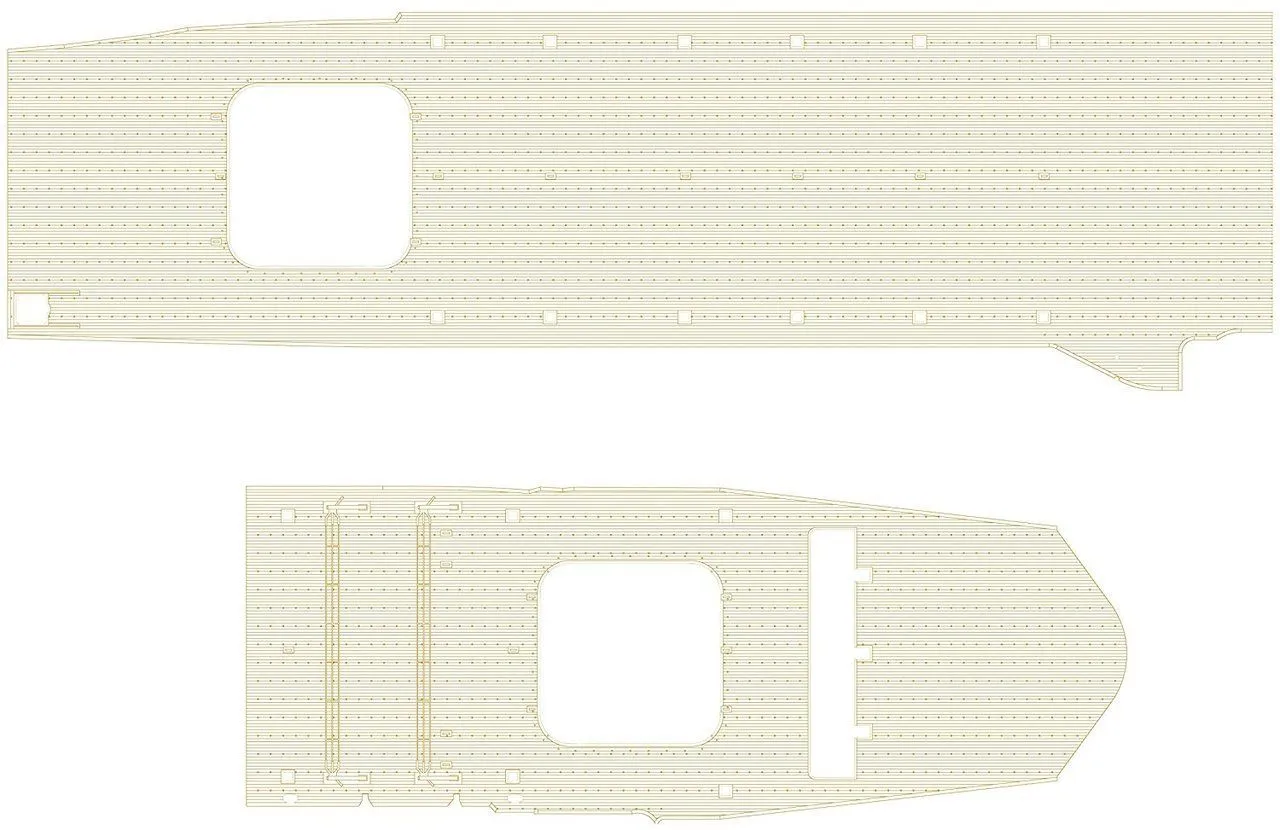 Hasegawa 1/350 IJN Aircraft Carrier Junyo - Wooden Deck Set # QG66 4 Hasegawa 1/350 IJN Aircraft Carrier Junyo - Wooden Deck Set # QG66 - Image 2