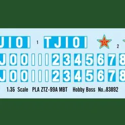 Hobby Boss 1/35 PLA ZTZ-99A MBT # 83892 8 Hobby Boss 1/35 PLA ZTZ-99A MBT # 83892 -Aircraft Kits Sales hb83892 2