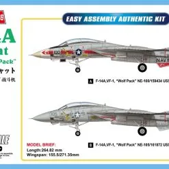 Hobby Boss Hobbyboss 1/72 F-14a Tomcat VF-1 "Wolf Pack" # 80279
