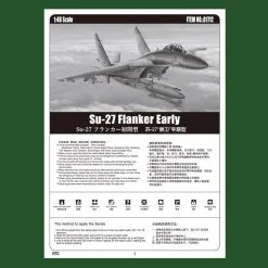 Hobby Boss Hobbyboss 1/48 - Su-27 Flanker Early # 81712 -Aircraft Kits Sales hbb81712pic5