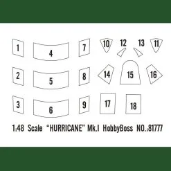 Hobby Boss Hobbyboss 1/48 Hurricane Mk.I # 81777 -Aircraft Kits Sales hbb81777 3