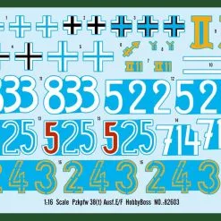 Hobby Boss Hobbyboss 1/16 Pzkpfw 38(t) Ausf E/F # 82603 -Aircraft Kits Sales hbb82603 2