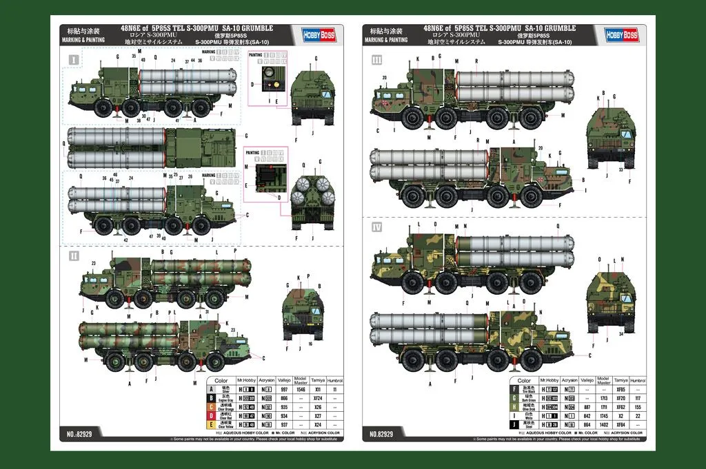Hobby Boss Hobbyboss 1/72 48N6E 5P85S TEL S-300OMU SA-10 Grumble # 82929 6 Hobby Boss Hobbyboss 1/72 48N6E 5P85S TEL S-300OMU SA-10 Grumble # 82929 - Image 4