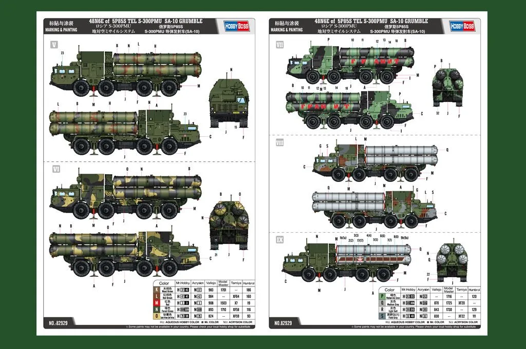 Hobby Boss Hobbyboss 1/72 48N6E 5P85S TEL S-300OMU SA-10 Grumble # 82929 7 Hobby Boss Hobbyboss 1/72 48N6E 5P85S TEL S-300OMU SA-10 Grumble # 82929 - Image 5