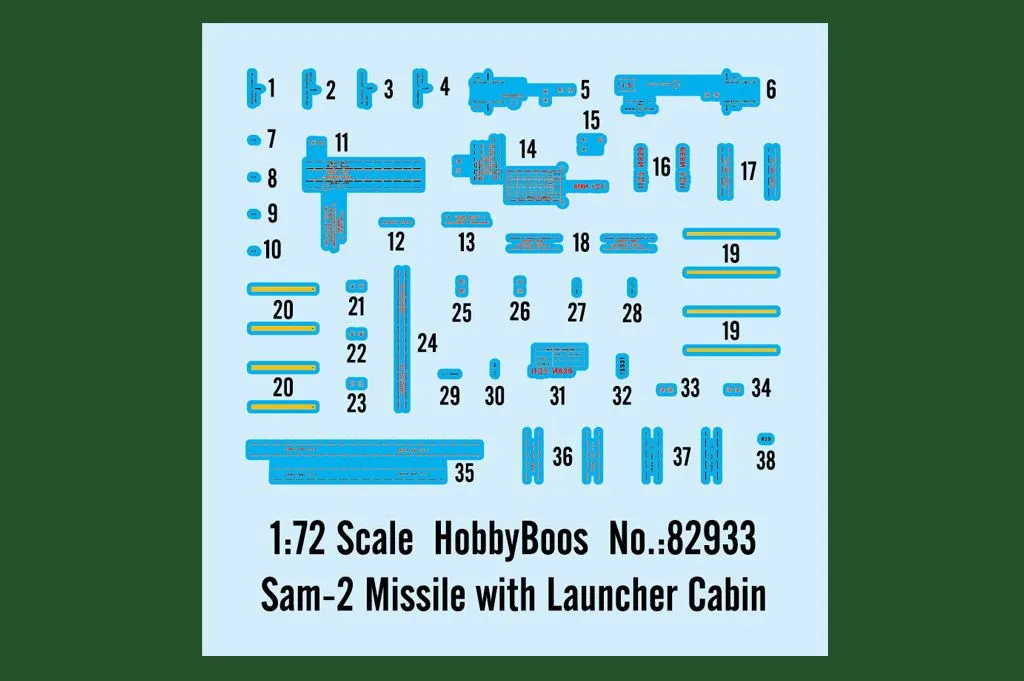 Hobby Boss Hobbyboss 1/72 SAM-2 Missile With Launcher Cabin # 82933 5 Hobby Boss Hobbyboss 1/72 SAM-2 Missile With Launcher Cabin # 82933 - Image 3