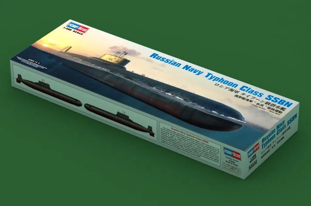Hobby Boss Hobbyboss 1/350 - Russian Navy Typhoon Class SSBN Submarine # 83532 - Plastic Model Kit 4 Hobby Boss Hobbyboss 1/350 - Russian Navy Typhoon Class SSBN Submarine # 83532 - Plastic Model Kit - Image 2