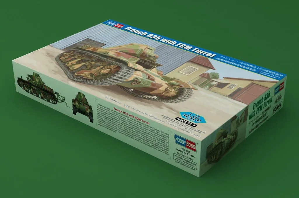 Hobby Boss Hobbyboss 1/35 French R35 Tank W/ FCM Turret # 83894 4 Hobby Boss Hobbyboss 1/35 French R35 Tank W/ FCM Turret # 83894 - Image 2