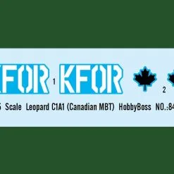 Hobby Boss Hobbyboss 1/35 Leopard C1A1 (Canadian MBT) # 84502 19 Hobby Boss Hobbyboss 1/35 Leopard C1A1 (Canadian MBT) # 84502 -Aircraft Kits Sales hbb84502pic3