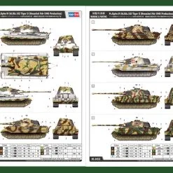 Hobby Boss Hobbyboss 1/35 Pz.Kpfw.VI 182 Tiger II Henschel Jul 1945 # 84532 -Aircraft Kits Sales hbb84532pic3