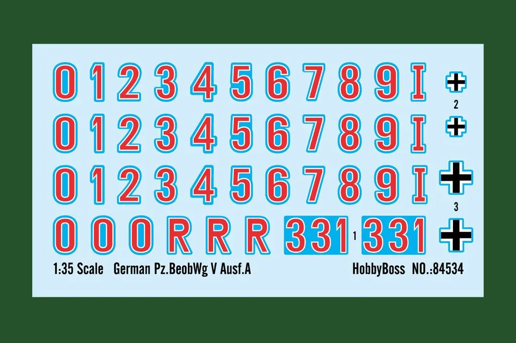 Hobby Boss Hobbyboss 1/35 German PzBeobWg V Ausf. A # 84534 5 Hobby Boss Hobbyboss 1/35 German PzBeobWg V Ausf. A # 84534 - Image 3