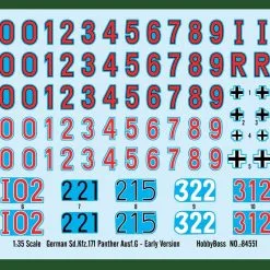 Hobby Boss Hobbyboss 1/35 Sd.Kfz.171 Panther Ausf G - Early German # 84551 19 Hobby Boss Hobbyboss 1/35 Sd.Kfz.171 Panther Ausf G - Early German # 84551 -Aircraft Kits Sales hbb84551 2