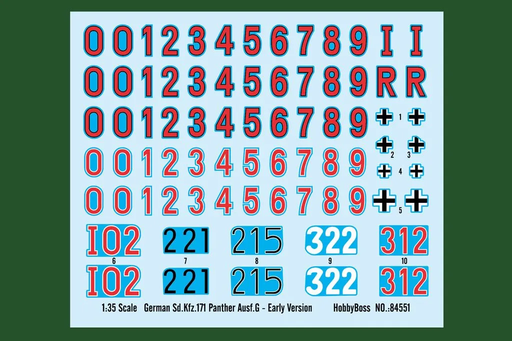 Hobby Boss Hobbyboss 1/35 Sd.Kfz.171 Panther Ausf G - Early German # 84551 5 Hobby Boss Hobbyboss 1/35 Sd.Kfz.171 Panther Ausf G - Early German # 84551 - Image 3