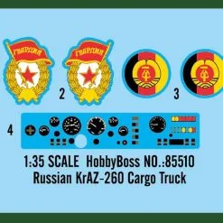 Hobby Boss Hobbyboss 1/35 Russian KrAZ-260 Cargo Truck # 85510