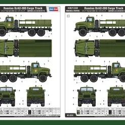 Hobby Boss Hobbyboss 1/35 Russian KrAZ-260 Cargo Truck # 85510 16 Hobby Boss Hobbyboss 1/35 Russian KrAZ-260 Cargo Truck # 85510 -Aircraft Kits Sales hbb85510 3