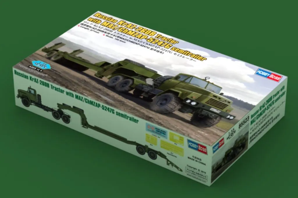 Hobby Boss Hobbyboss 1/35 KraZ-260B Tractor W/ MAZ/ChMZAP-5247G # 85523 4 Hobby Boss Hobbyboss 1/35 KraZ-260B Tractor W/ MAZ/ChMZAP-5247G # 85523 - Image 2