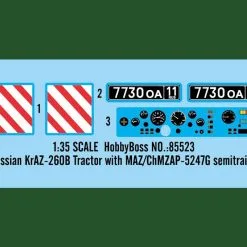 Hobby Boss Hobbyboss 1/35 KraZ-260B Tractor W/ MAZ/ChMZAP-5247G # 85523 22 Hobby Boss Hobbyboss 1/35 KraZ-260B Tractor W/ MAZ/ChMZAP-5247G # 85523 -Aircraft Kits Sales hbb85523pic2