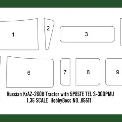 Hobby Boss Hobbyboss 1/35 KraZ-260B Tractor W/ MAZ/ChMZAP-5247G # 85523 23 Hobby Boss Hobbyboss 1/35 KraZ-260B Tractor W/ MAZ/ChMZAP-5247G # 85523 -Aircraft Kits Sales hbb85523pic3