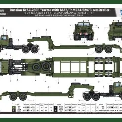 Hobby Boss Hobbyboss 1/35 KraZ-260B Tractor W/ MAZ/ChMZAP-5247G # 85523 24 Hobby Boss Hobbyboss 1/35 KraZ-260B Tractor W/ MAZ/ChMZAP-5247G # 85523 -Aircraft Kits Sales hbb85523pic4