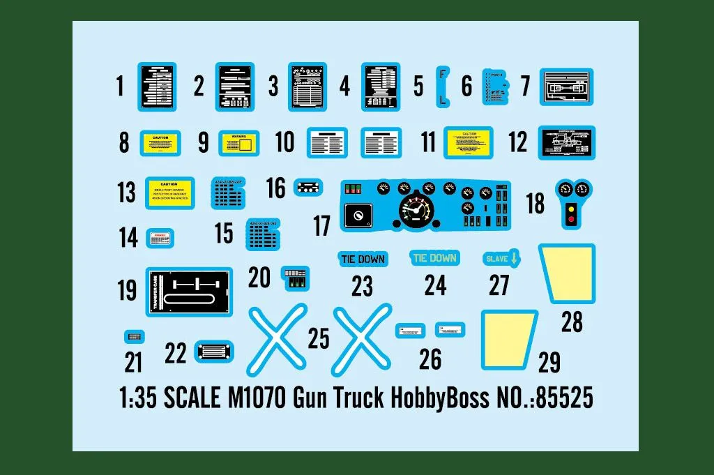Hobby Boss Hobbyboss 1/35 M1070 Gun Truck # 85525 5 Hobby Boss Hobbyboss 1/35 M1070 Gun Truck # 85525 - Image 3