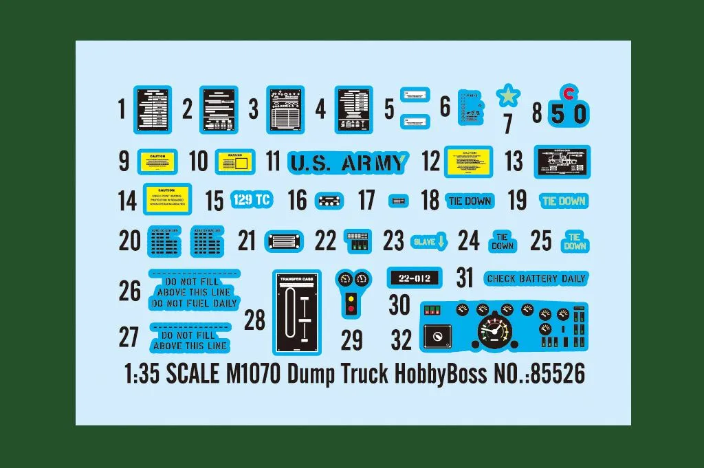 Hobby Boss Hobbyboss 1/35 M1070 Dump Truck # 85526 5 Hobby Boss Hobbyboss 1/35 M1070 Dump Truck # 85526 - Image 3