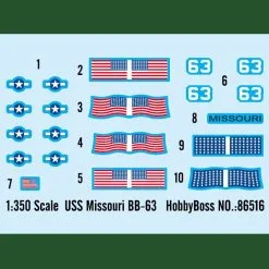 Hobby Boss Hobbyboss 1/350 USS Missouri BB-63 # 86516 20 Hobby Boss Hobbyboss 1/350 USS Missouri BB-63 # 86516 -Aircraft Kits Sales hbb86516 2