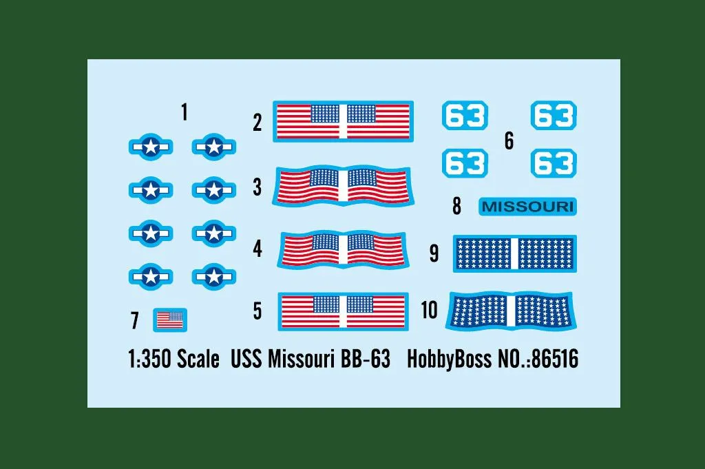 Hobby Boss Hobbyboss 1/350 USS Missouri BB-63 # 86516 5 Hobby Boss Hobbyboss 1/350 USS Missouri BB-63 # 86516 - Image 3