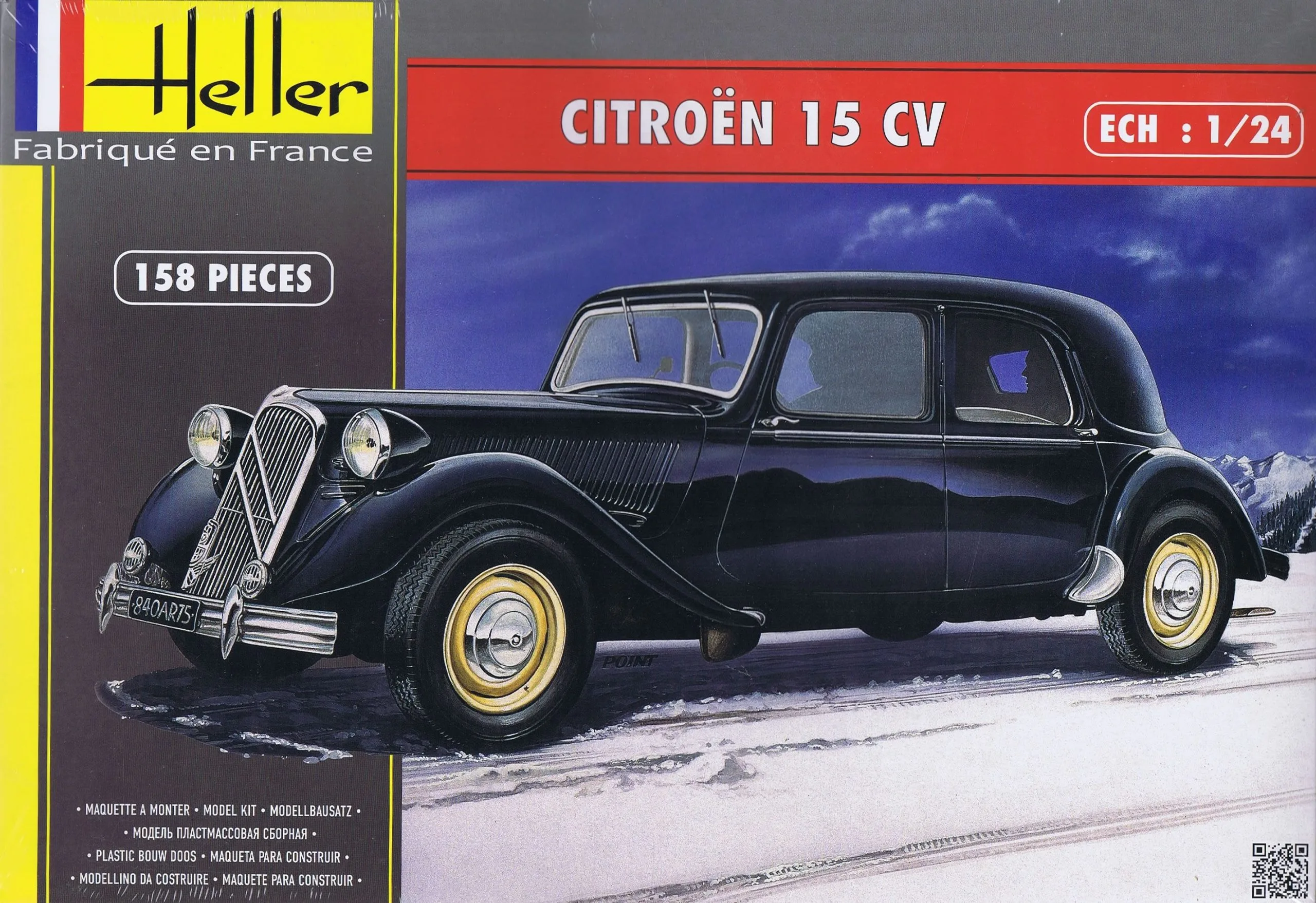 Heller 1/24 Citroen 15CV # 80763 4 Heller 1/24 Citroen 15CV # 80763 - Image 2