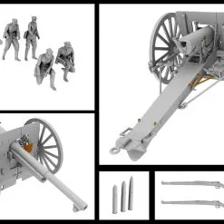 IBG Models 1/35 75mm Field Gun Wz. 1897 With Polish Artillerymen Figures # 35059