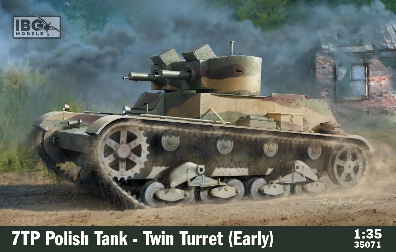 IBG Models 1/35 7TP Polish Tank - Twin Turret (Early Production) # 35071 3 IBG Models 1/35 7TP Polish Tank - Twin Turret (Early Production) # 35071