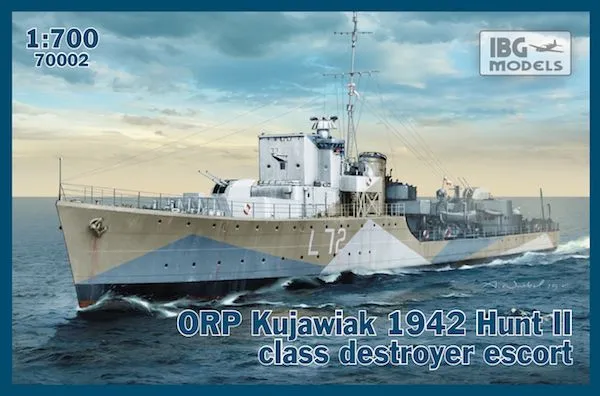 IBG Models 1/700 ORP Kujawiak 1942 Hunt II Class Destroyer Escort # 70002 3 IBG Models 1/700 ORP Kujawiak 1942 Hunt II Class Destroyer Escort # 70002