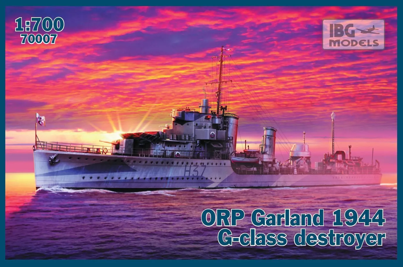 IBG Models 1/700 ORP (ex HMS) Garland 1944 G-class Destroyer # 70007 3 IBG Models 1/700 ORP (ex HMS) Garland 1944 G-class Destroyer # 70007