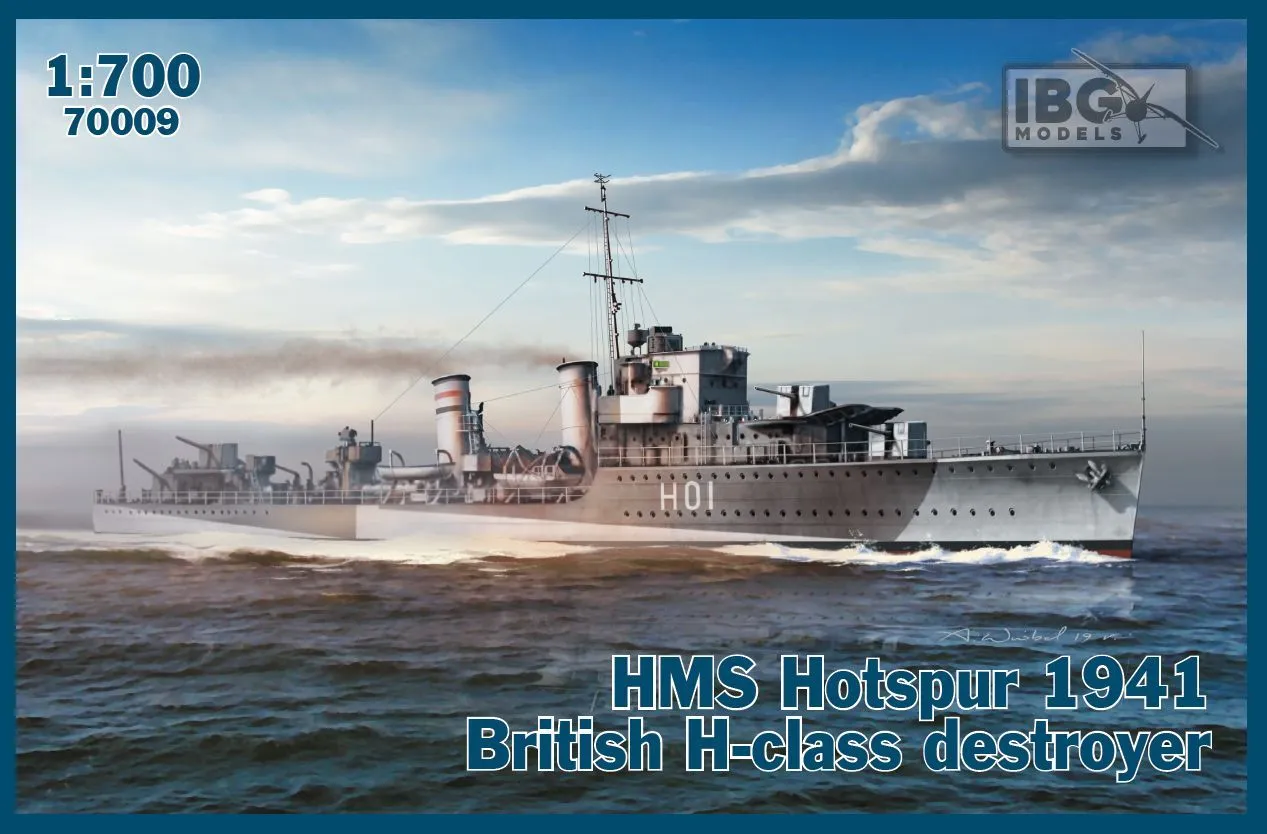 IBG Models 1/700 HMS Hotspur 1941 British H-class Destroyer # 70009 3 IBG Models 1/700 HMS Hotspur 1941 British H-class Destroyer # 70009