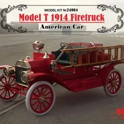 ICM 1/24 Model T 1914 Firetruck, American Car (100% New Moulds) # 24004