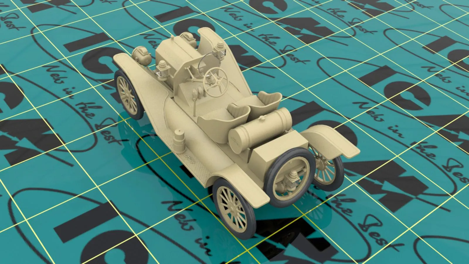 ICM 1/24 Model T 1913 Speedster With American Sports Car Drivers # 24026 4 ICM 1/24 Model T 1913 Speedster With American Sports Car Drivers # 24026 - Image 2