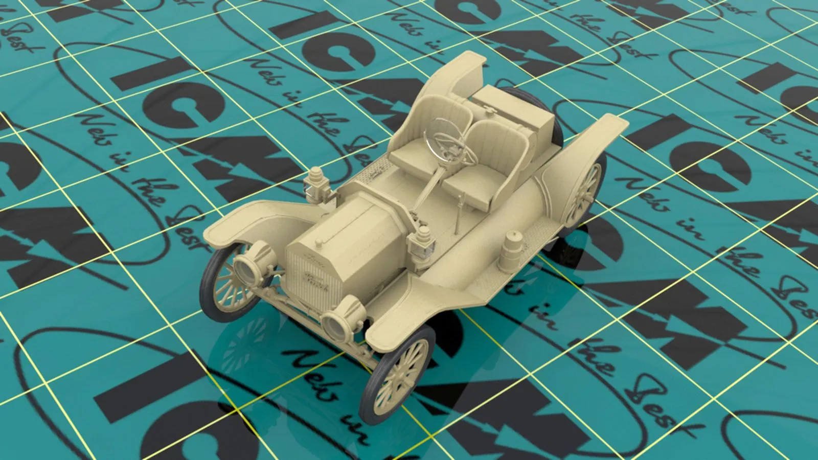 ICM 1/24 Model T 1913 Speedster With American Sports Car Drivers # 24026 6 ICM 1/24 Model T 1913 Speedster With American Sports Car Drivers # 24026 - Image 4