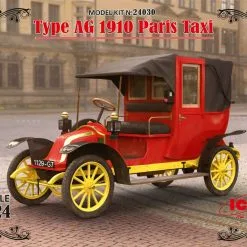 ICM 1/24 Renault Type AG 1910 Paris Taxi De La Marne (100% New Molds) # 24030 -Aircraft Kits Sales icm24030