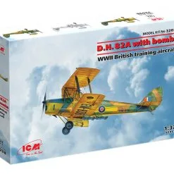 ICM 1/32 De Havilland DH.82A Tiger Moth With Bombs, WWII British Training Aircraft # 32038 -Aircraft Kits Sales icm32038 2