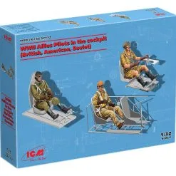 ICM 1/32 WWII Allied Pilots In The Cockpit (British, American, Soviet) # 32112 24 ICM 1/32 WWII Allied Pilots In The Cockpit (British, American, Soviet) # 32112 -Aircraft Kits Sales icm32112 10