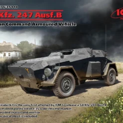 ICM 1/35 Sd.Kfz.247 Ausf.B, German Command Armoured Vehicle # 35110