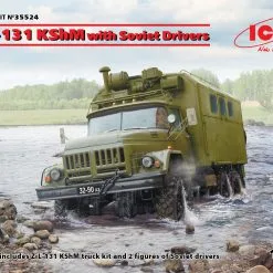 ICM 1/35 Soviet ZiL-131 KShM With Soviet Drivers # 35524