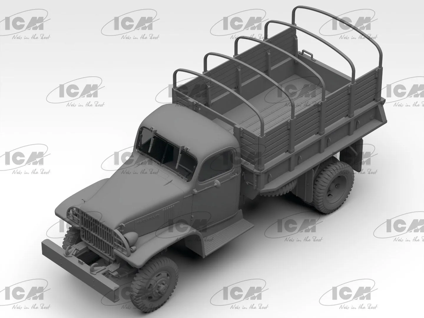 ICM 1/35 G7107 4x4 WWII Army Truck (100% New Molds) # 35593 4 ICM 1/35 G7107 4x4 WWII Army Truck (100% New Molds) # 35593 - Image 2